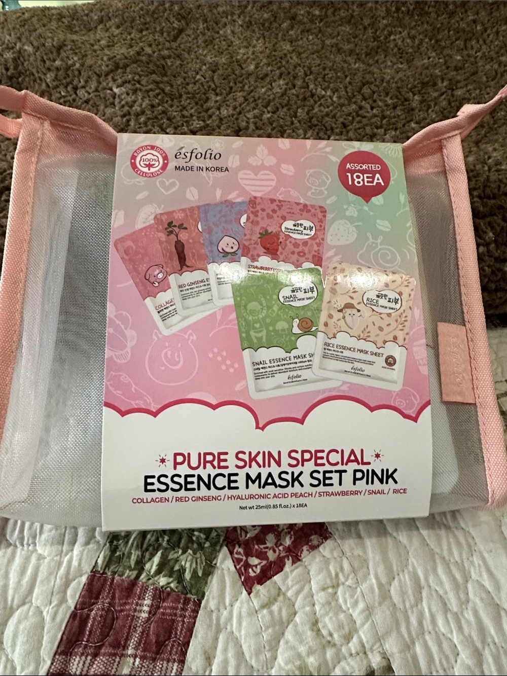 Pure Skin Special Essence Mask Set - Pink